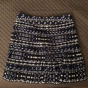JCrew patterned mini skirt like new!